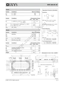 MWI200-06A8 Datasheet Page 2