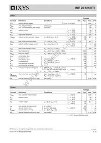 MWI25-12A7T Datasheet Page 2