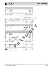 MWI300-12E9 Datasheet Page 2
