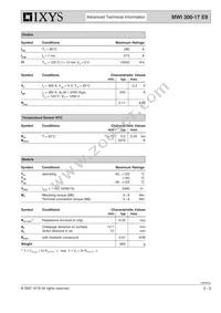MWI300-17E9 Datasheet Page 2