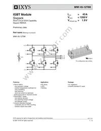 MWI45-12T6K Datasheet Cover