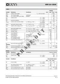 MWI50-12E6K Datasheet Page 2