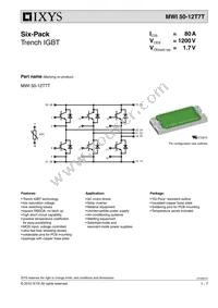MWI50-12T7T Datasheet Cover