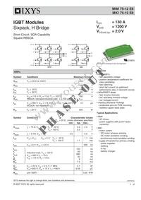 MWI75-12E8 Datasheet Cover