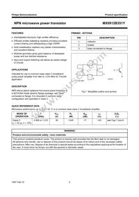 MX0912B351Y Datasheet Page 2