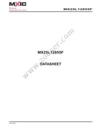 MX25L12855FXDI-10G Datasheet Cover