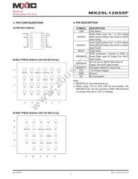 MX25L12855FXDI-10G Datasheet Page 7