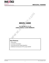 MX25L1606EPI-12G Datasheet Cover