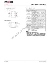 MX25L25635FZ2I-10G Datasheet Page 7