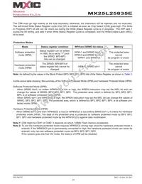 MX25L25835EMI-10G Datasheet Page 23