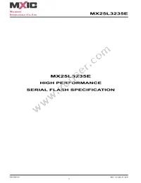 MX25L3235EM2L-10G Datasheet Cover