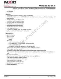 MX25L3235EM2L-10G Datasheet Page 4