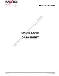 MX25L3236DM2I-10G Datasheet Cover