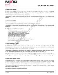 MX25L3255DXCI-10G Datasheet Page 17