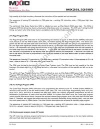 MX25L3255DXCI-10G Datasheet Page 22