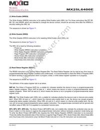 MX25L6406EMBI-12G Datasheet Page 15