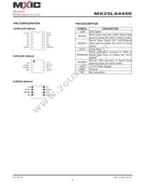 MX25L6445EZNI-10G Datasheet Page 8