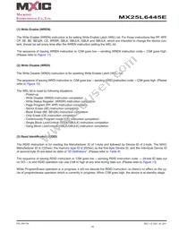 MX25L6445EZNI-10G Datasheet Page 16