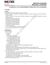 MX25L6465EMI-10G Datasheet Page 5
