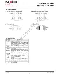 MX25L6465EMI-10G Datasheet Page 8