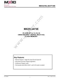 MX25L6473EBBI-10G Datasheet Cover