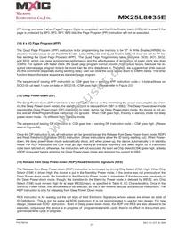 MX25L8035EM2I-10G Datasheet Page 21