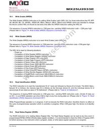 MX25U2033EZUI-12G Datasheet Page 17