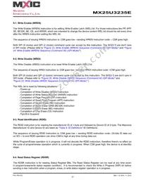 MX25U3235EZNI-10G Datasheet Page 21