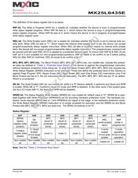 MX25U6435EZNI-10G Datasheet Page 22