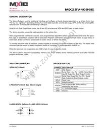 MX25V4006EZUI-13G Datasheet Page 5
