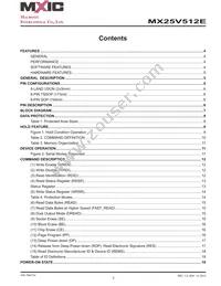 MX25V512EZUI-13G Datasheet Page 2