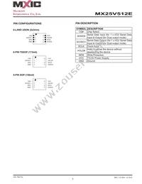 MX25V512EZUI-13G Datasheet Page 6