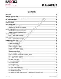 MX25V8035MI-15G Datasheet Page 2