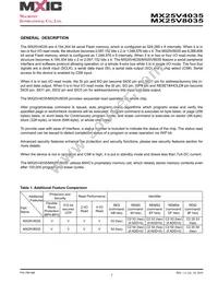 MX25V8035MI-15G Datasheet Page 7