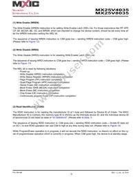 MX25V8035MI-15G Datasheet Page 18