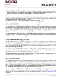 MX25V8035MI-15G Datasheet Page 21