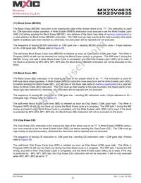 MX25V8035MI-15G Datasheet Page 23