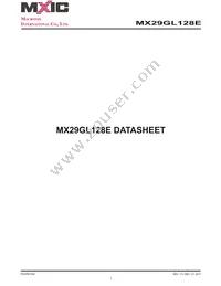 MX29GL128ELT2I-90G Datasheet Cover