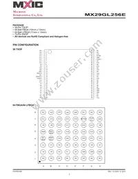 MX29GL256ELXFL-90Q Datasheet Page 3