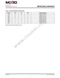 MX29LV040CQC-90G Datasheet Page 4
