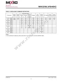 MX29LV040CQC-90G Datasheet Page 9