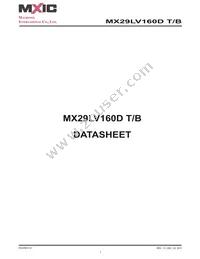 MX29LV160DBXHI-90G Datasheet Cover