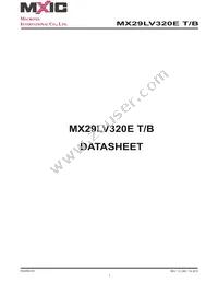 MX29LV320ETMI-70G Datasheet Cover