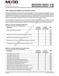 MX29SL800CBXEC-90G Datasheet Page 17