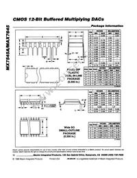 MX7545ACWP+T Datasheet Page 12