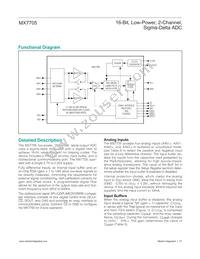 MX7705EWE+T Datasheet Page 17