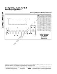 MX7847KR+T Datasheet Page 12