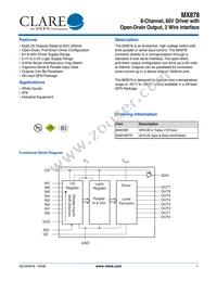 MX878RTR Datasheet Cover