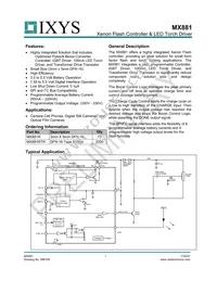 MX881RTR Datasheet Cover