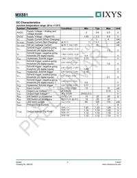 MX881RTR Datasheet Page 4